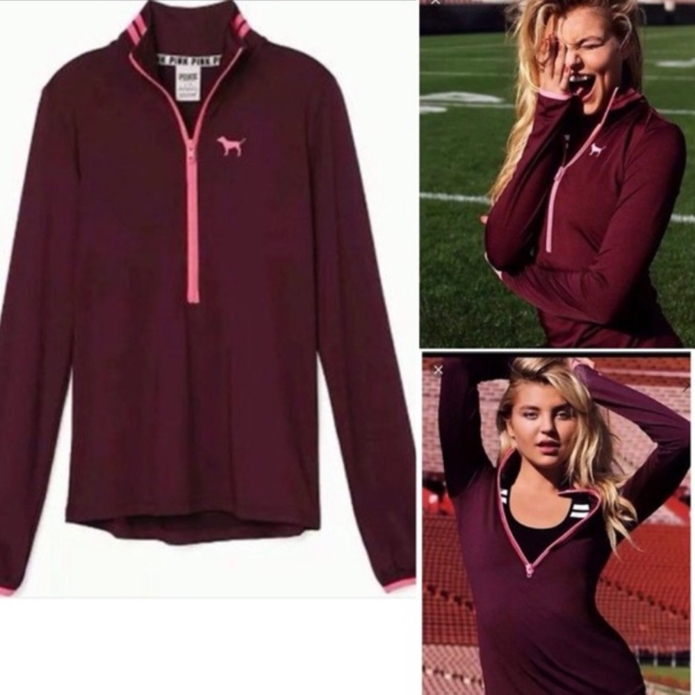 Vs Pink Ultimate Half-Zip Pullover Jacket - image 7